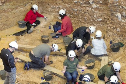 Nivel 6 de Gran Dolina, donde este año se esperan más restos de Homo antecessor.