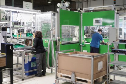 Imagen de archivo de una línea de producción en Valladolid