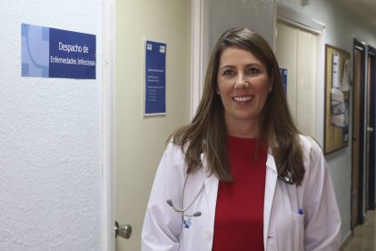 María Sánchez Ledesma, doctora de  medicina interna del Hospital Universitario de Salamanca.