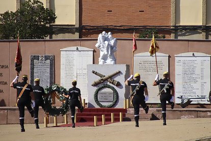 Militares del V  Batallón de Intervención de Emergencias de la UME en El Ferral (León) en una imagen de archivo.