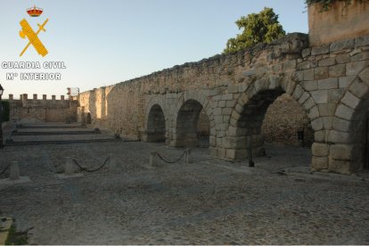 Imagen de un tramo del Acueducto de Segovia