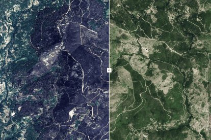 El antes y después del incendio de Las Navas del Marqués en Ávila