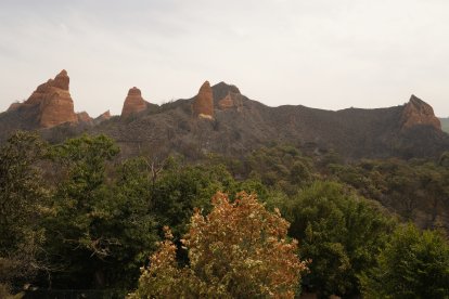 Efectos del incendio en Las Médulas (León)