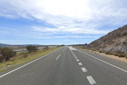 La autovía A-15 a la altura de Ágreda (Soria)