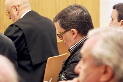 Rafael Delgado en el juicio por la trama eólica en la Audiencia Provincial de Valladolid.