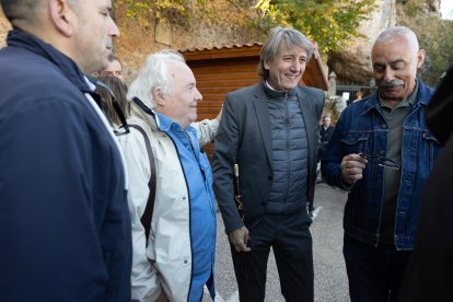 El secretario general del PSOECyL, Carlos Martínez,  asiste al acto de recreación del nombramiento de Antonio Machado como hijo adoptivo de Soria.