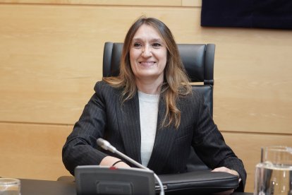 Rocío Lucas, consejera de Educación, durante la presentación de las cuentas.