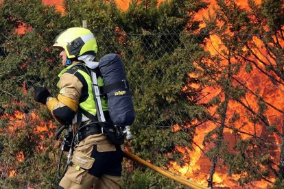 Incendio forestal en Castilla y León en una imagen de archivo.