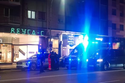 Lugar de la calle Vitoria donde producía el tiroteo en Burgos.