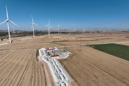 Batería de Iberdrola en Revilla Vallejera (Burgos).