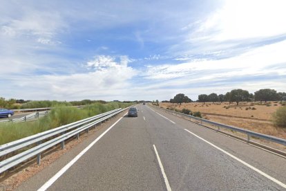 A-62 a la altura de Martín de Yaltes