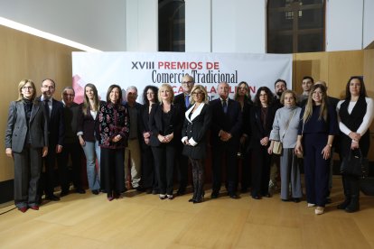 La consejera de Industria, Comercio y Empleo, Leticia García, preside la ceremonia de entrega de los Premios del Comercio Tradicional de Castilla y León.