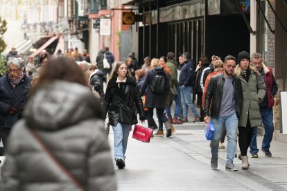 Calle comercial de Valladolid.