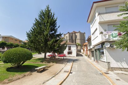 Calle Jardines, en El Espinar.