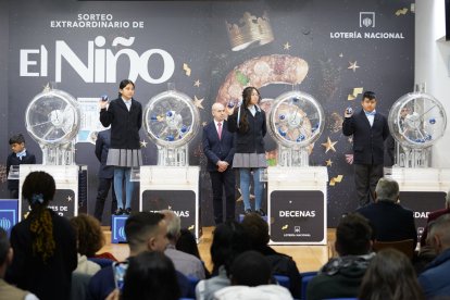 Sorteo de la lotería de El Niño en una imagen de archivo