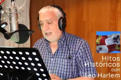 Leo Harlem durante la grabación de 'Castilla y León, mucha historia que contar'.