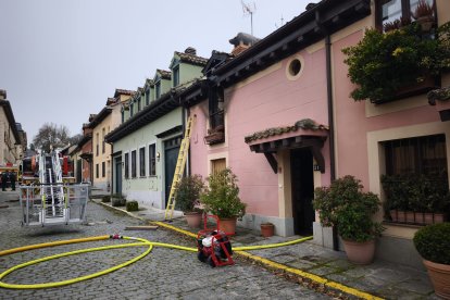 Incendio en una vivienda del Real Sitio de San Ildefonso.