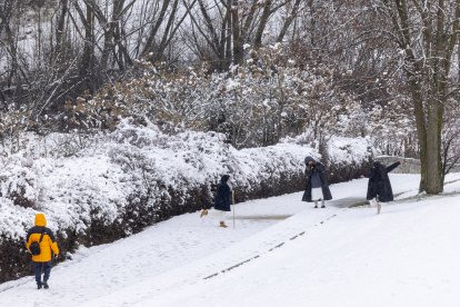 Nieve en Ávila.