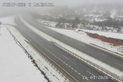 AP-6 en el kilómetro 347 en León