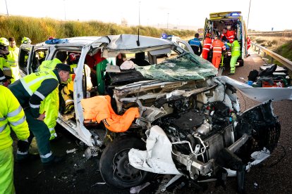 Accidente en la A-62, en Ciudad Rodrigo(Salamanca)
