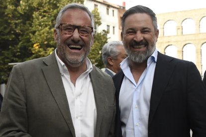 Carlos Pollán y Santiago Abascal, en una imagen de archivo en Segovia.