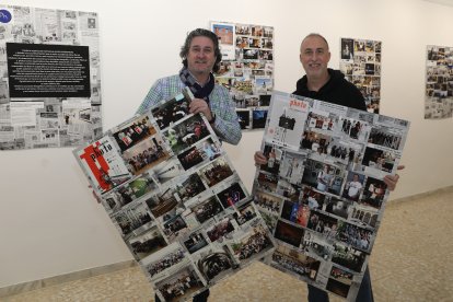 25 aniversario de la asociación fotográfica 'Contraluz, en la imagen dos de sus miembros, Josema Montes, a la izquierda, y Fernando Jiménez, a la derecha.