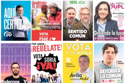 Los carteles de la campaña