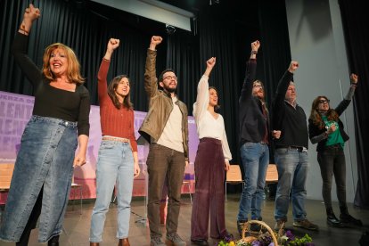 Acto de Podemos en Valladolid.