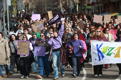 Asistentes a la manifestación del 8M de Zamora.