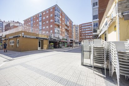 Una imagen de la plaza de Roma, en Burgos