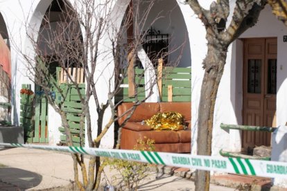 La vivienda de Matamala de Almazán donde se encontró el cadáver de la mujer fallecida.