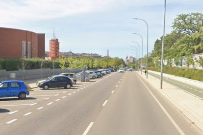 Avenida de la Merced, en Salamanca, donde se produjo el accidente