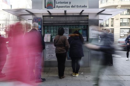 Kiosco de lotería.