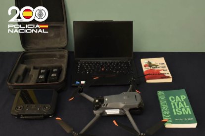 Objetos recuperados por la Policía Nacional