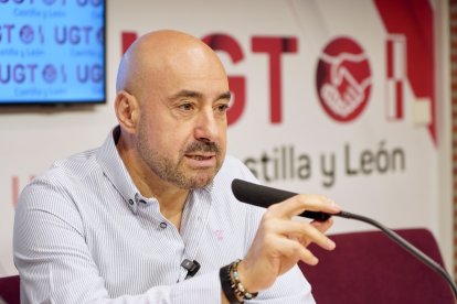 El secretario general de UGT en Castilla y León, Óscar Lobo.