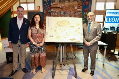 Presentación del plano urbano ‘León city map’.