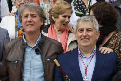Carlos Martínez y Javier Antón, en una imagen de archivo el día de la toma de posesión de este último como alcalde de Soria.