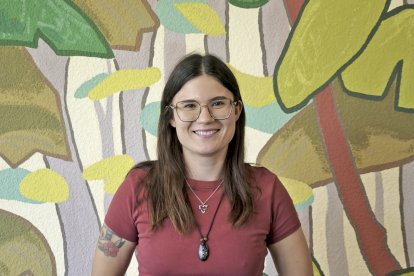 Laura Arnal Roig, investigadora de la Universidad Politécnica de Valencia que ha estudiado los sabinares sorianos.