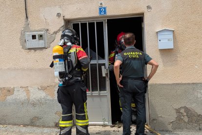 Incendio en una vivienda en Moraleja del Vino