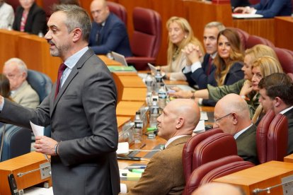 El grupo de VOX en las Cortes de Castilla y León, en una imagen de archivo de la pasada Legislatura.