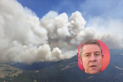 Incendio de Mierla y en miniatura Emiliano García Page