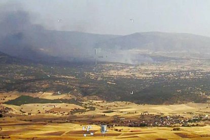 Declarado de gravedad 1 un fuego en Navas de San Antonio (Segovia)