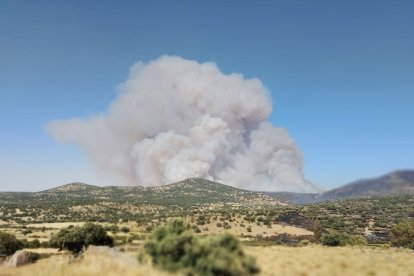 Incendio de Navas de San Antonio en Segovia.