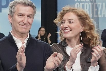 Alberto Núñez Feijóo y María Pardo