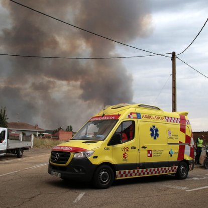 Incendio en Herreros de Jamuz.