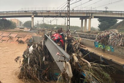 Imagen de los estragos causados por la DANA en Valencia.