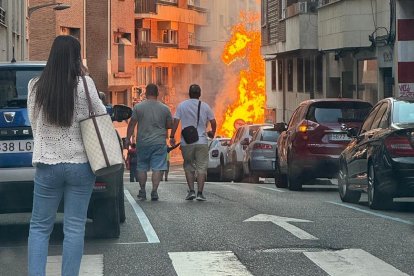 Explosión de gas en la calle Regimiento de Toledo de Zamora.