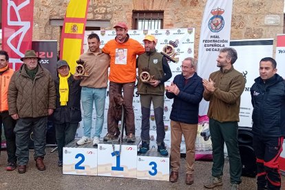 Distintos momentos de la final del campeonato de España de Caza menor con perro