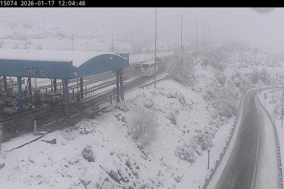 Cámara de tráfico en la AP-61 en Segovia