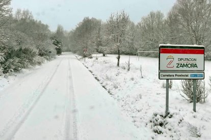 La borrasca Ingrid afecta a Sanabria y Aliste en Zamora